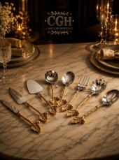 cutlery serving  and cake server set of 7 pc